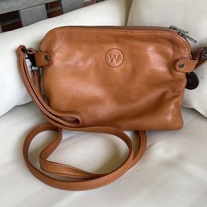 Wanderers tan crossbody bag purse